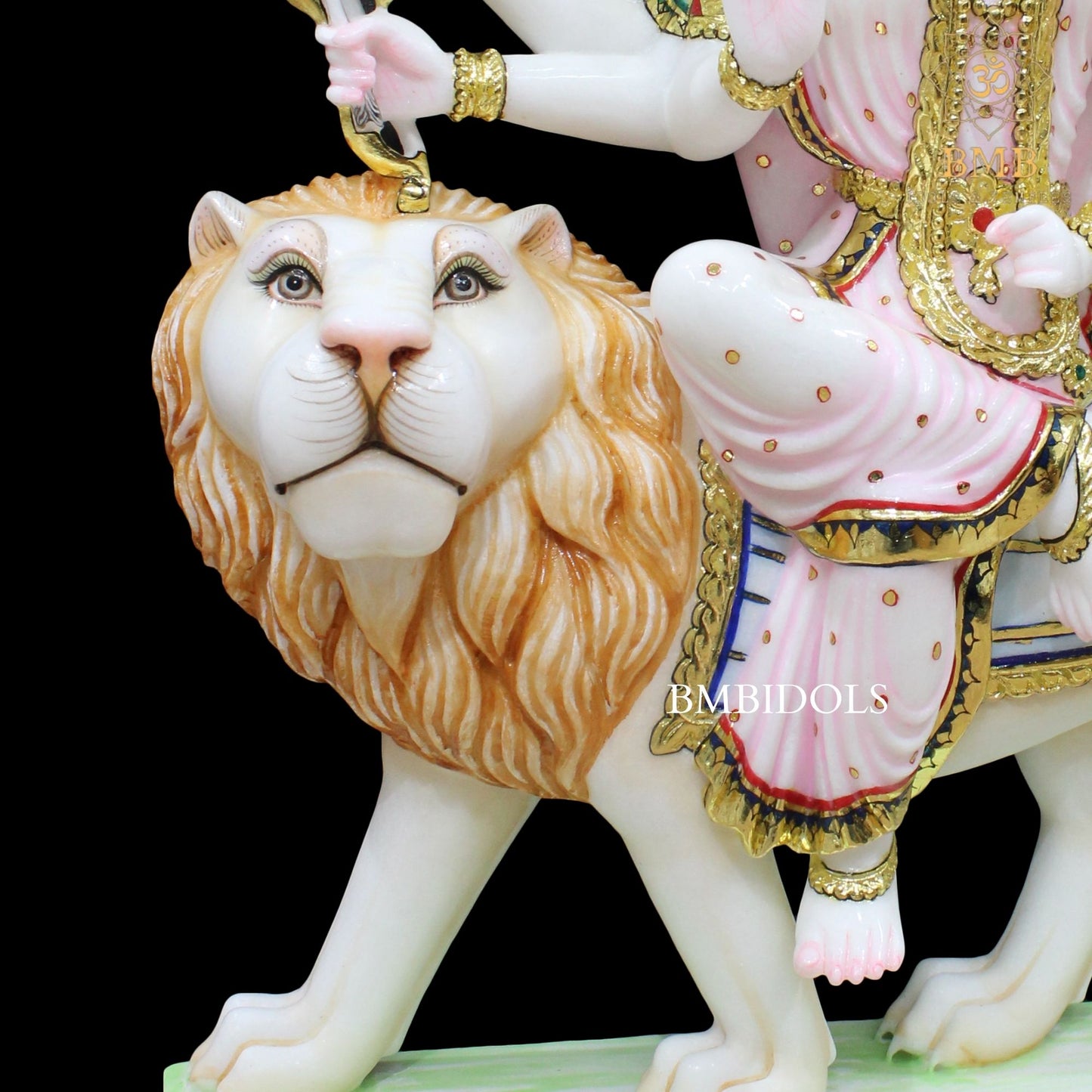 Marble Durga Mata Statue made in Natural Makrana Marble in 2.5feet