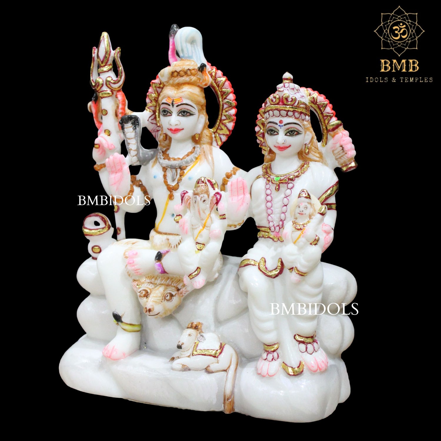 Shiv Parivar Marble Murti