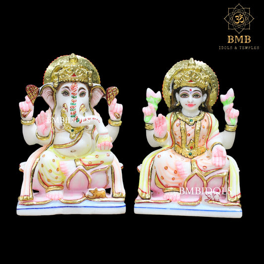 Marble Ganesh Laxmi Murti