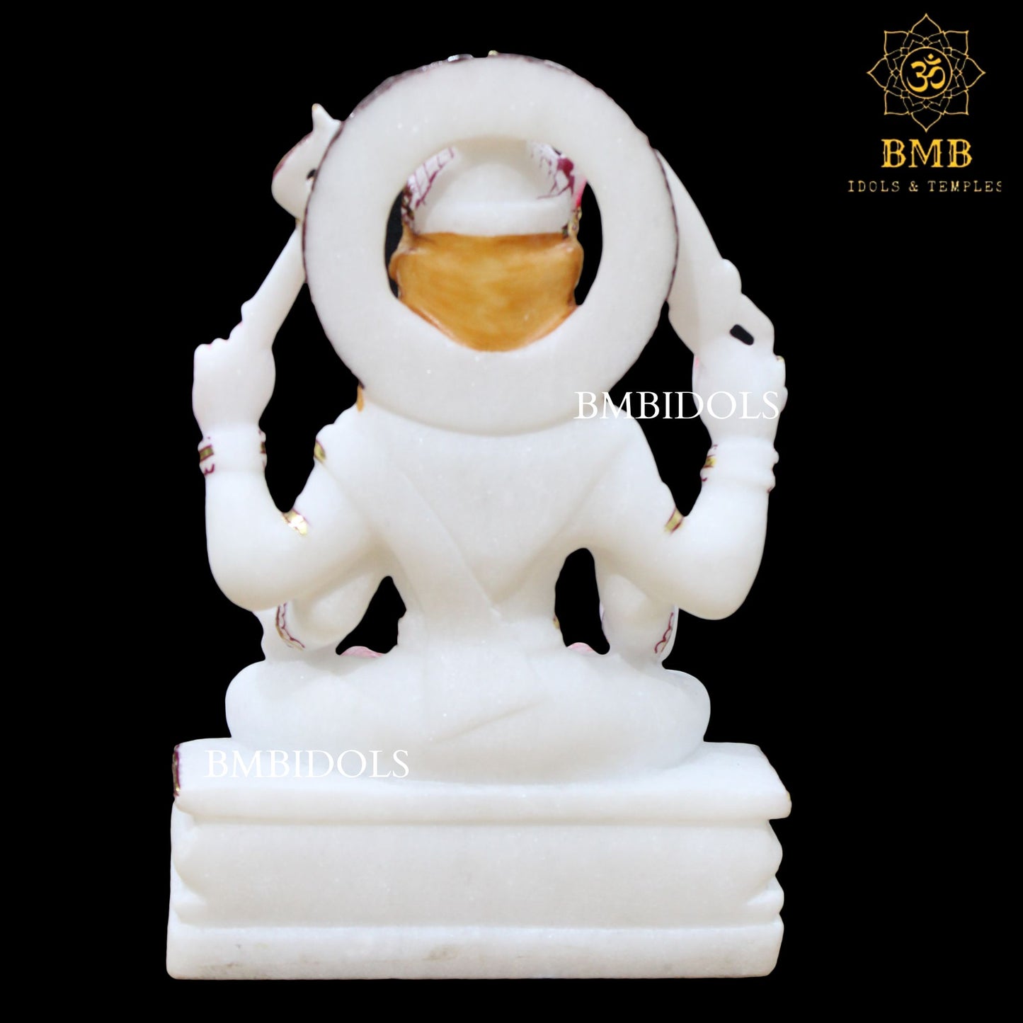 Marble Santoshi Mata Statue in 12inch for Home and Temples