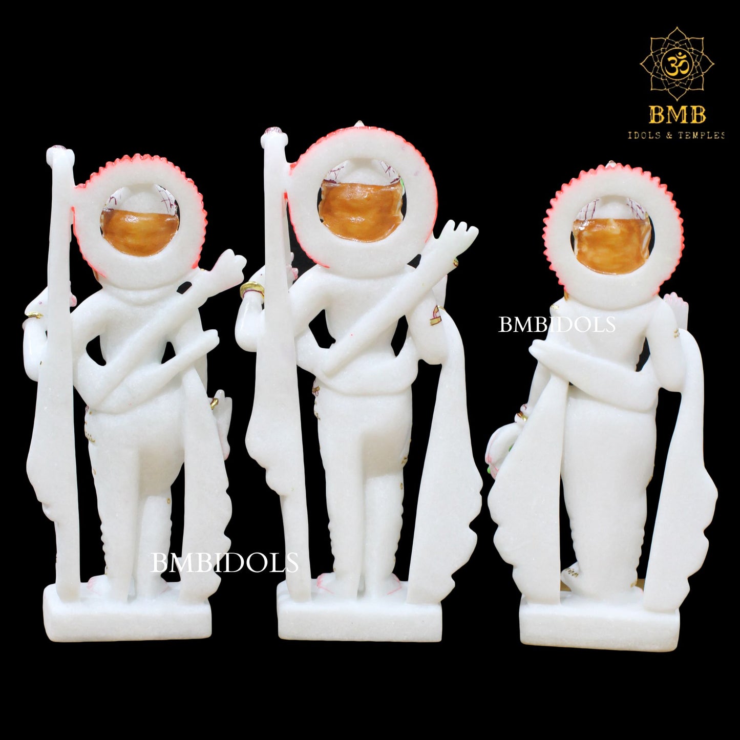 Marble Ram Darbar Murti made in Makrana Marble in 15inches