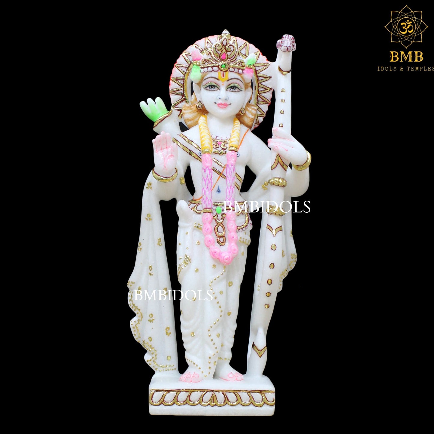 Marble Ram Darbar Murti made in Makrana Marble in 15inches