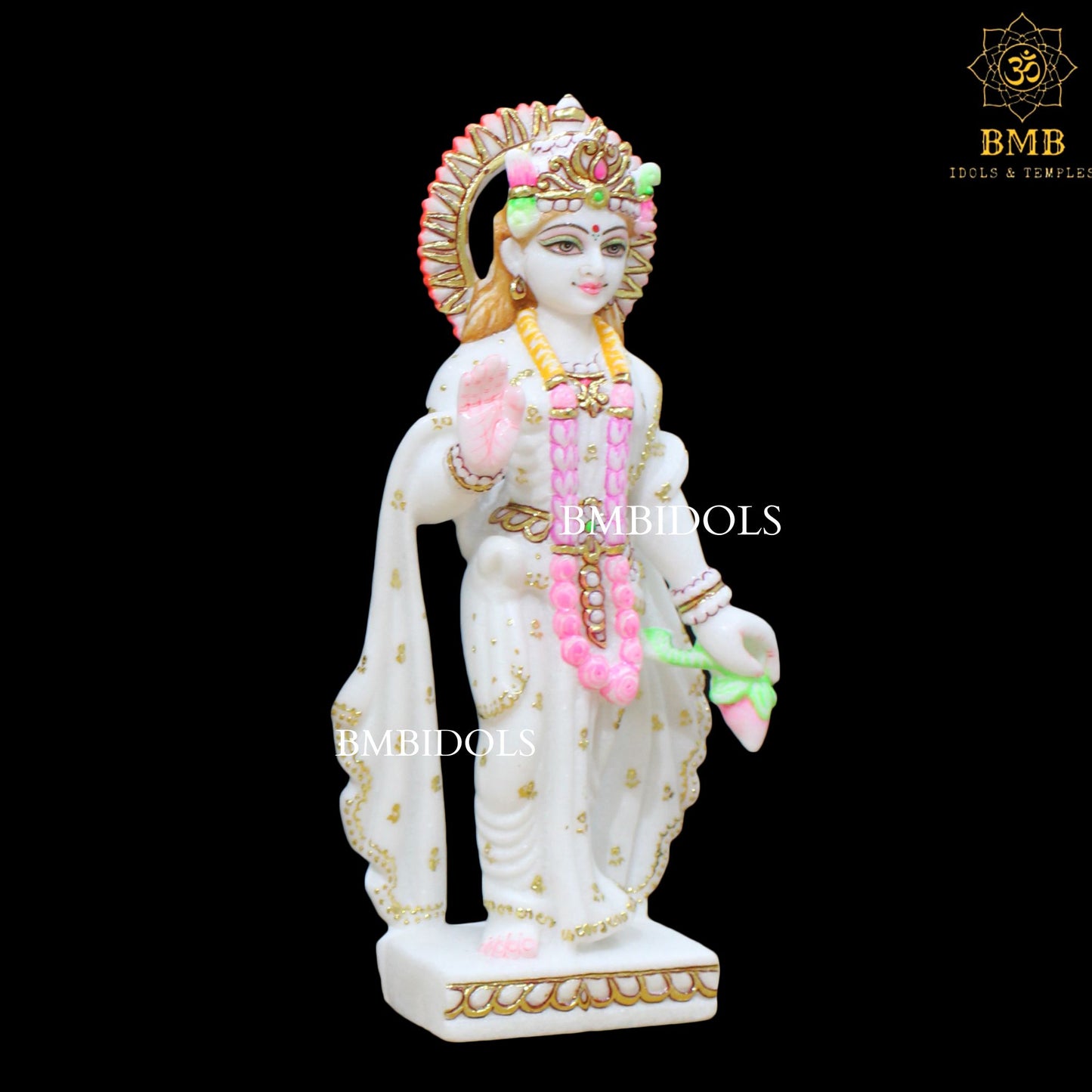 Marble Ram Darbar Murti made in Makrana Marble in 15inches