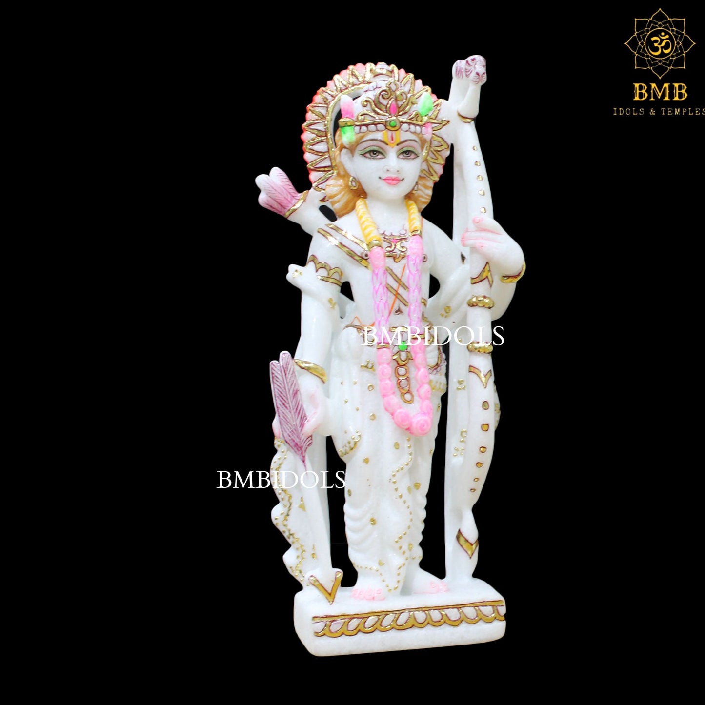 Marble Ram Darbar Murti made in Makrana Marble in 15inches