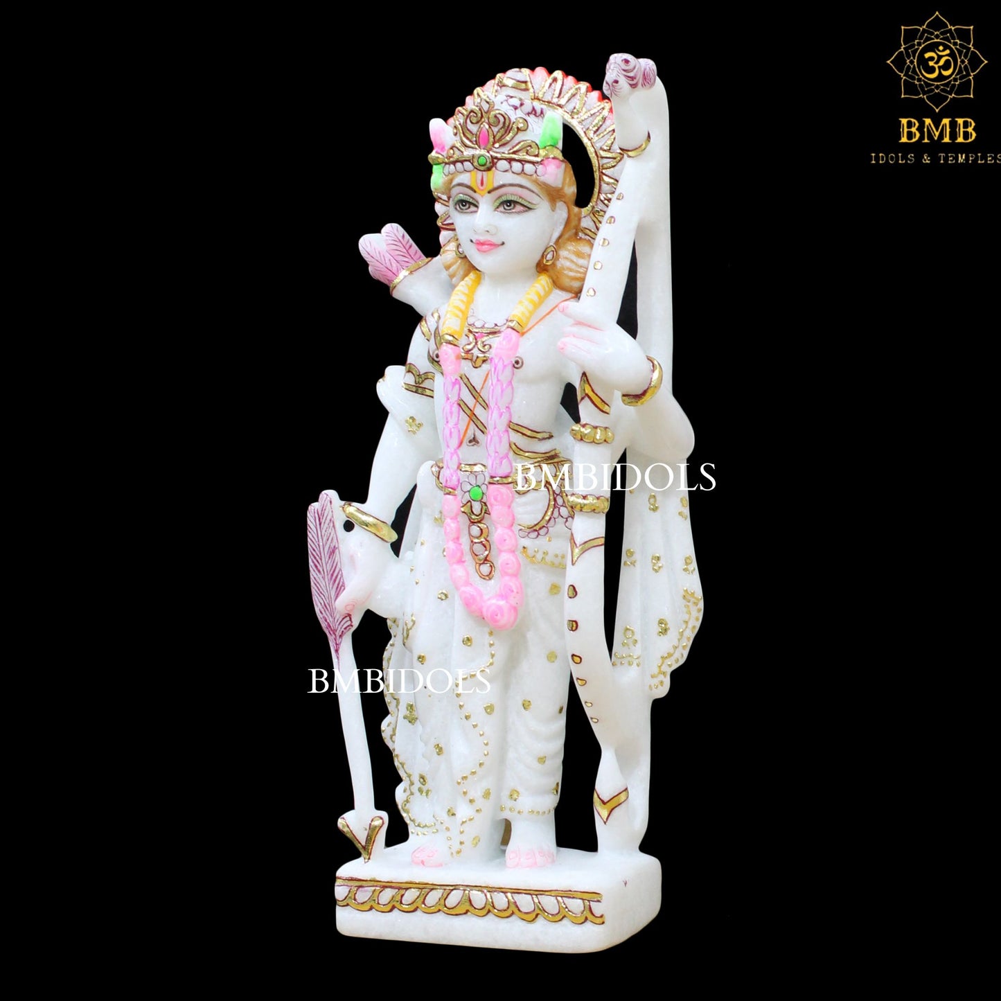 Marble Ram Darbar Murti made in Makrana Marble in 15inches