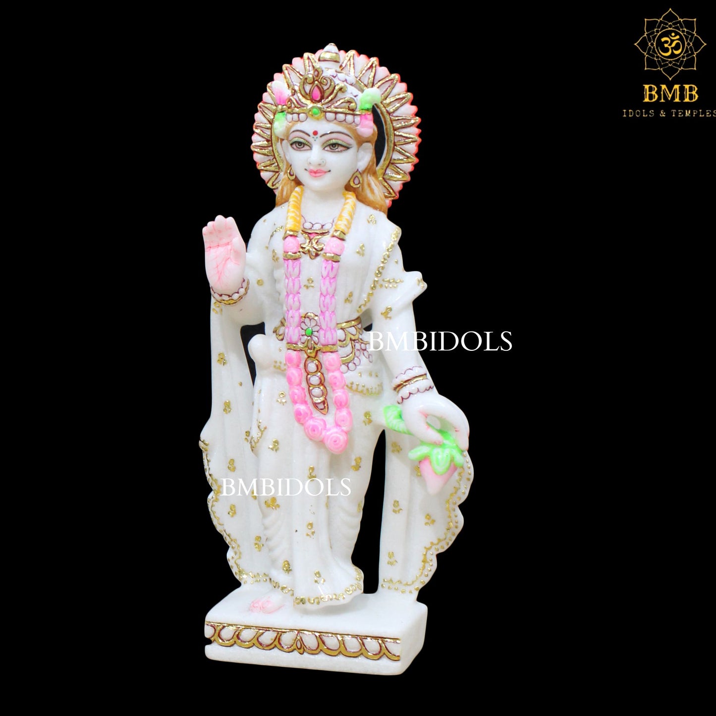 Marble Ram Darbar Murti made in Makrana Marble in 15inches