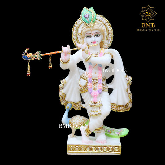 Marble Krishna Statue
