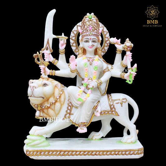 Marble Durga Statue 