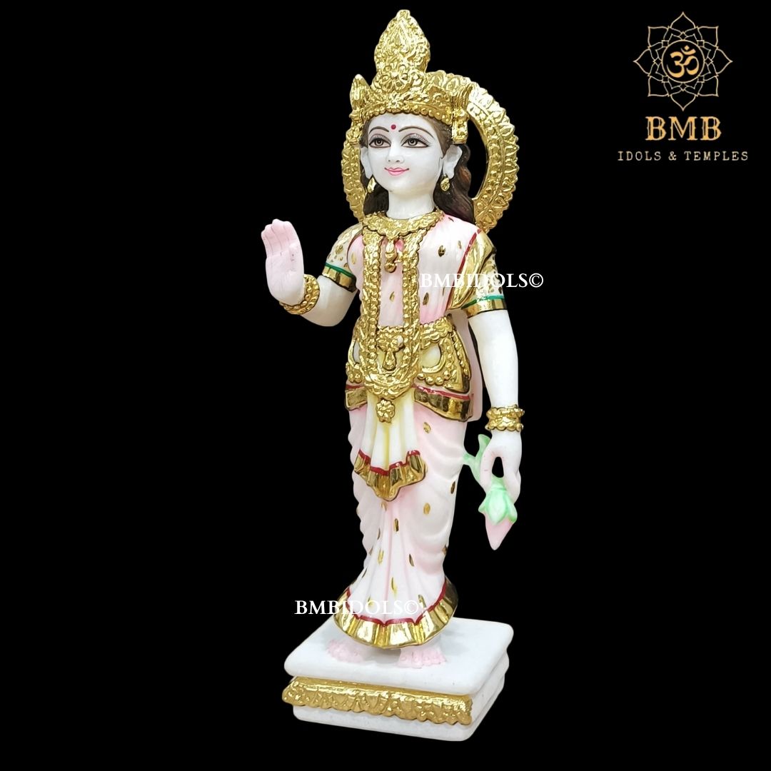 Marble Radha Krishna Statue Made in White Makrana Marble