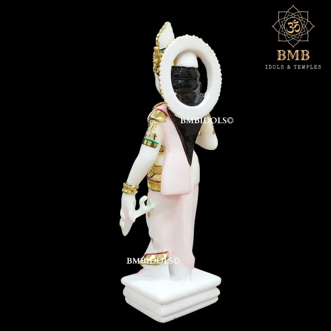 Marble Radha Krishna Statue Made in White Makrana Marble