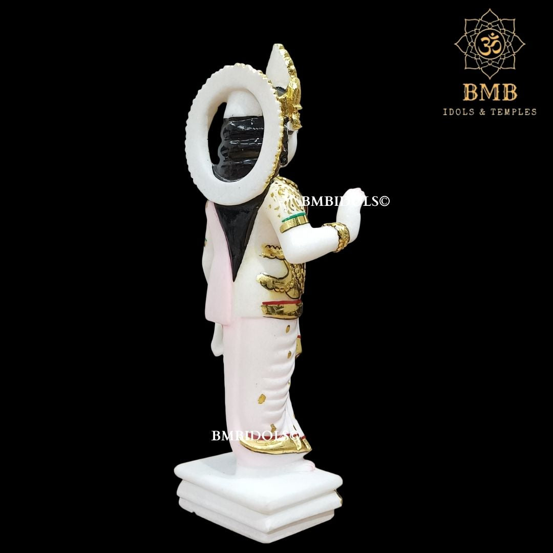 Marble Radha Krishna Statue Made in White Makrana Marble