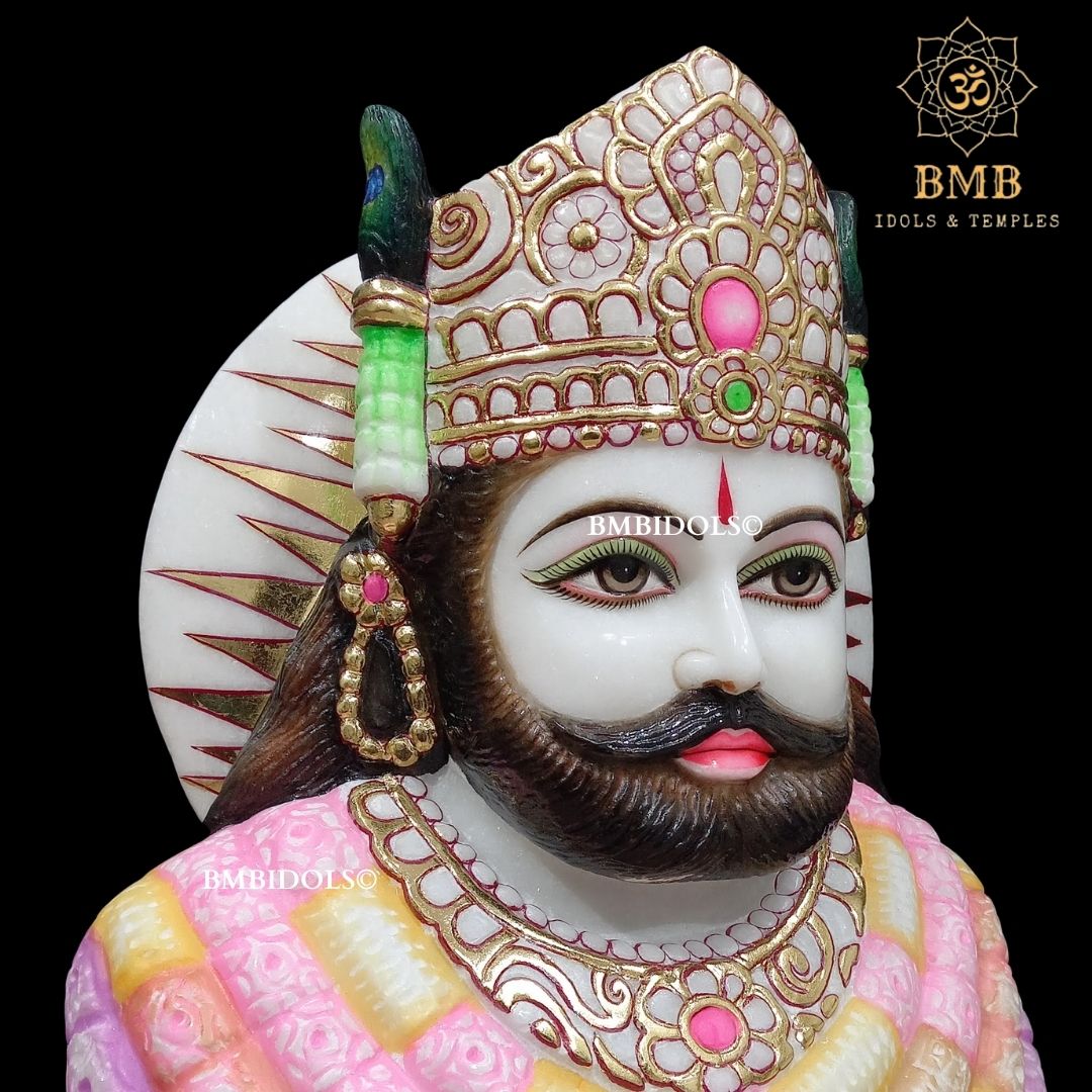 PREORDER Marble Khatu Shyam Ji Statue made in Vietnam Marble