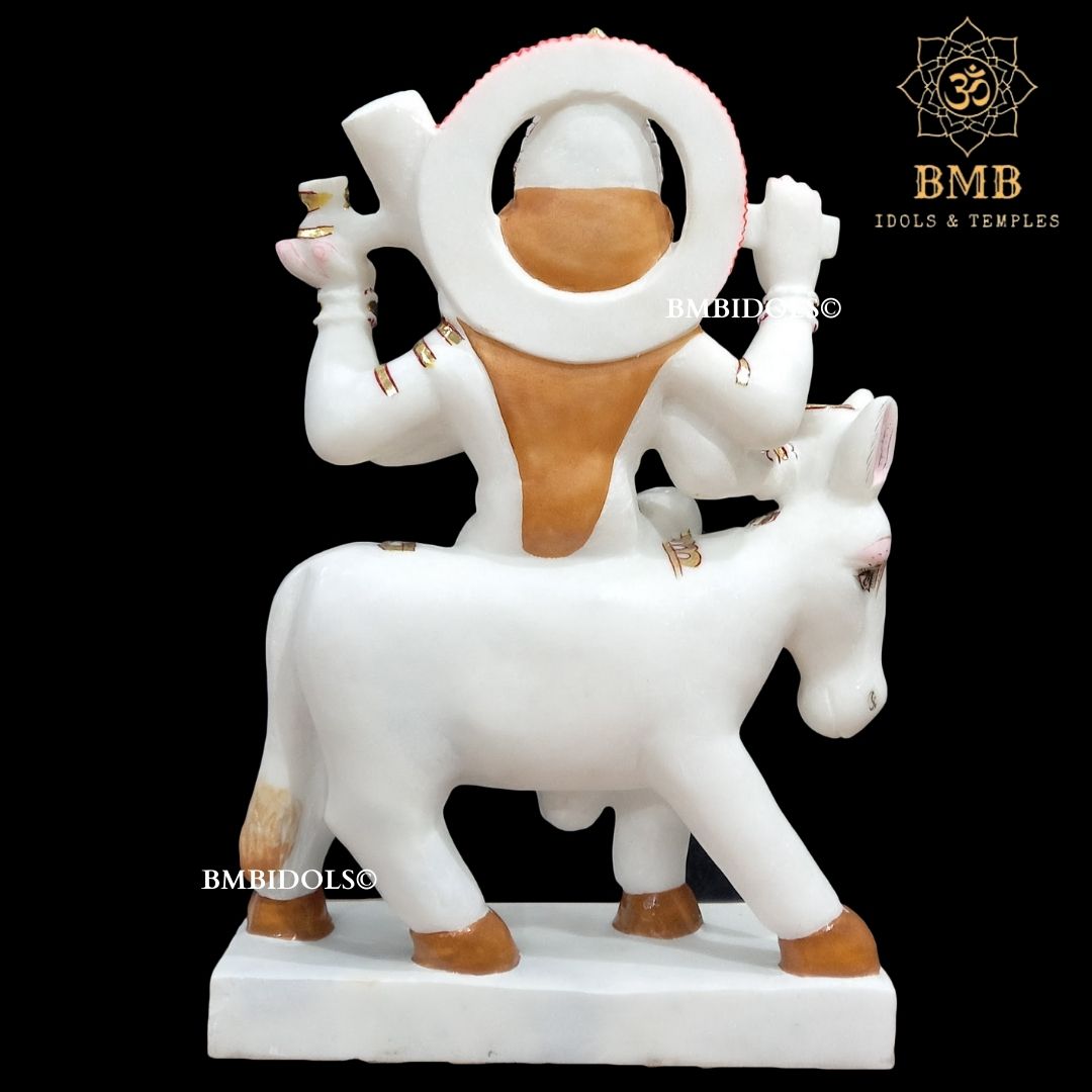 Marble Shitala Mata Murti made in Makrana Marble for Home and Temples
