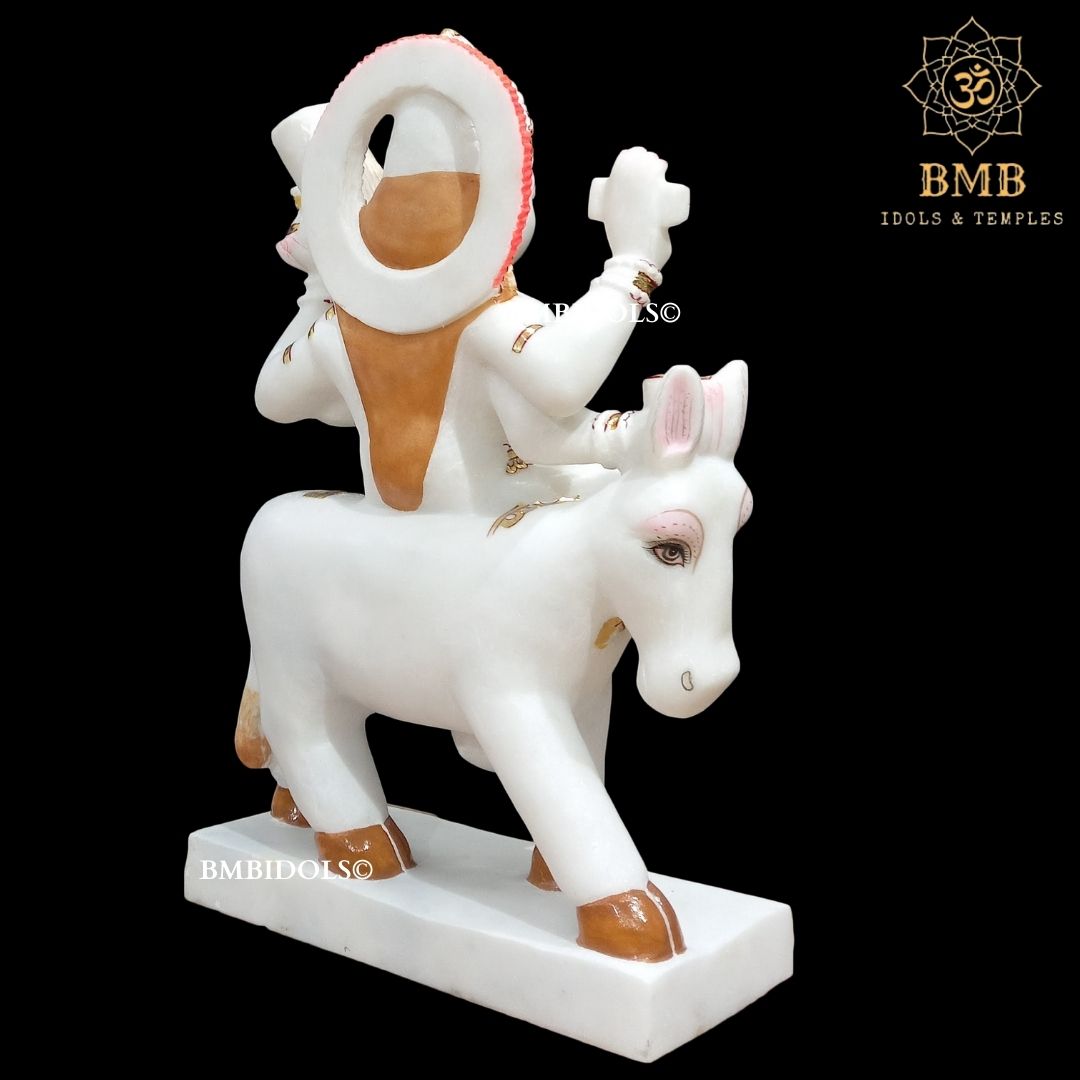 Marble Shitala Mata Murti made in Makrana Marble for Home and Temples