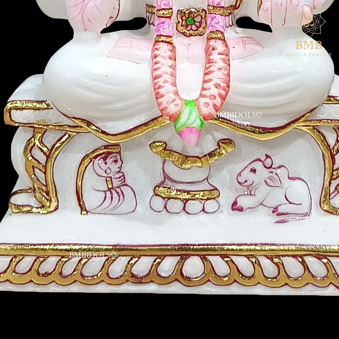 Preorder Marble Santoshi Mata Murti made in Makrana Marble with Four Hands