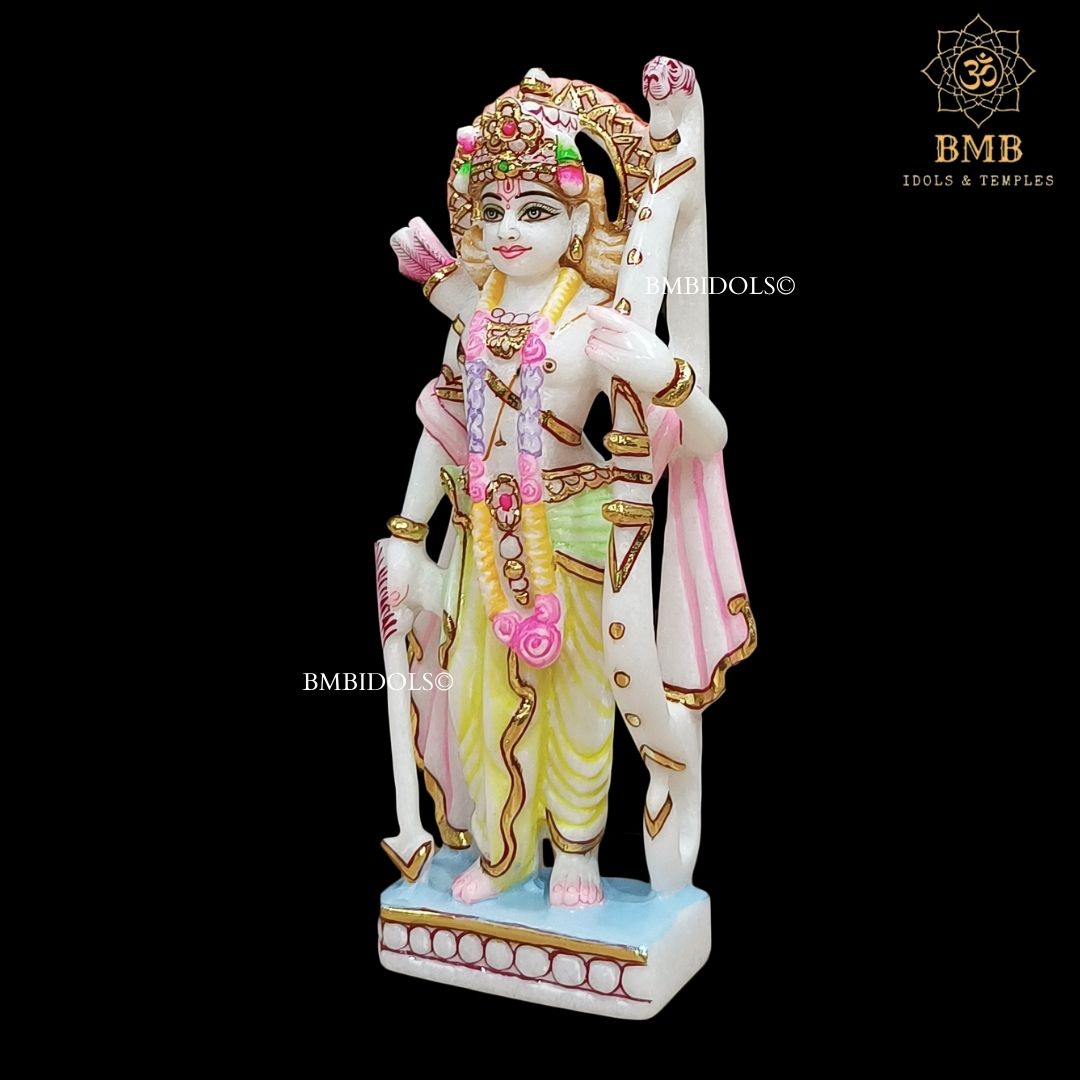 Small Marble Ram Darbar Statue for Home and Temples made in Makrana Marble