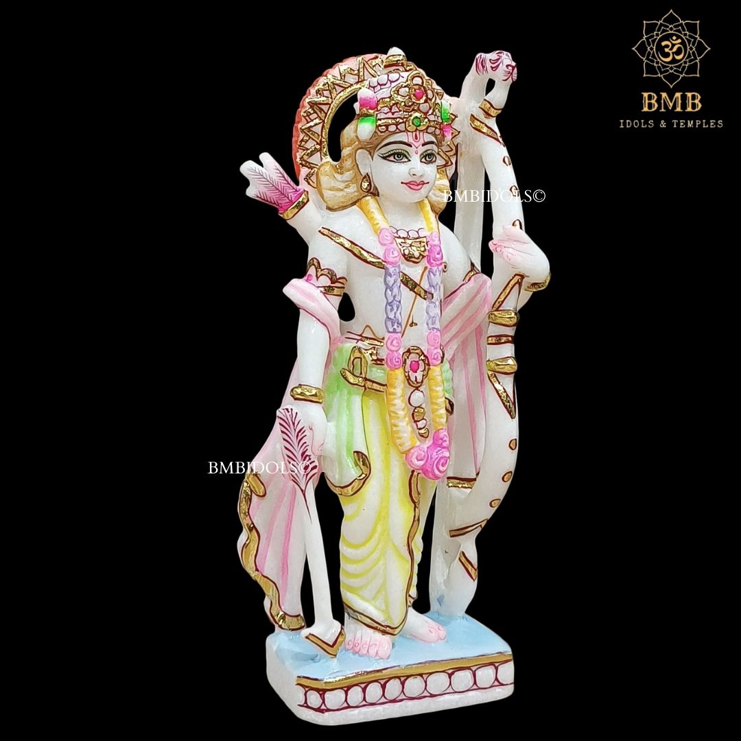 Small Marble Ram Darbar Statue for Home and Temples made in Makrana Marble