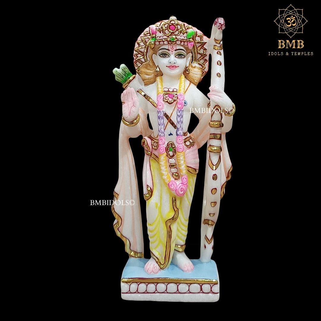 Small Marble Ram Darbar Statue for Home and Temples made in Makrana Marble