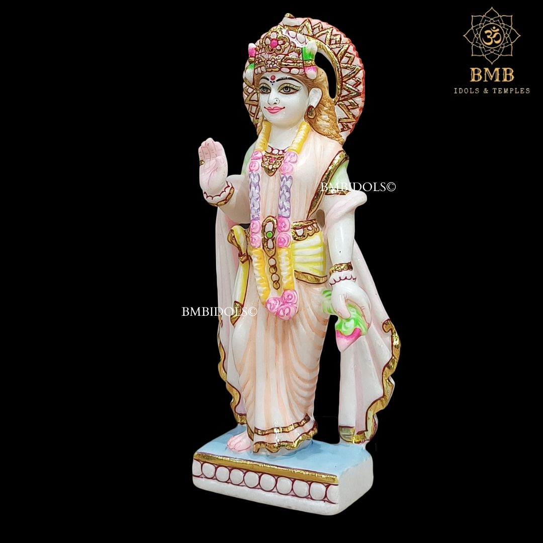 Small Marble Ram Darbar Statue for Home and Temples made in Makrana Marble