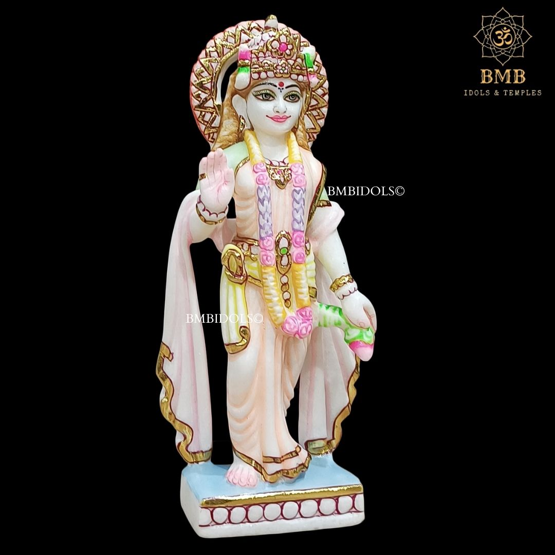 Small Marble Ram Darbar Statue for Home and Temples made in Makrana Marble