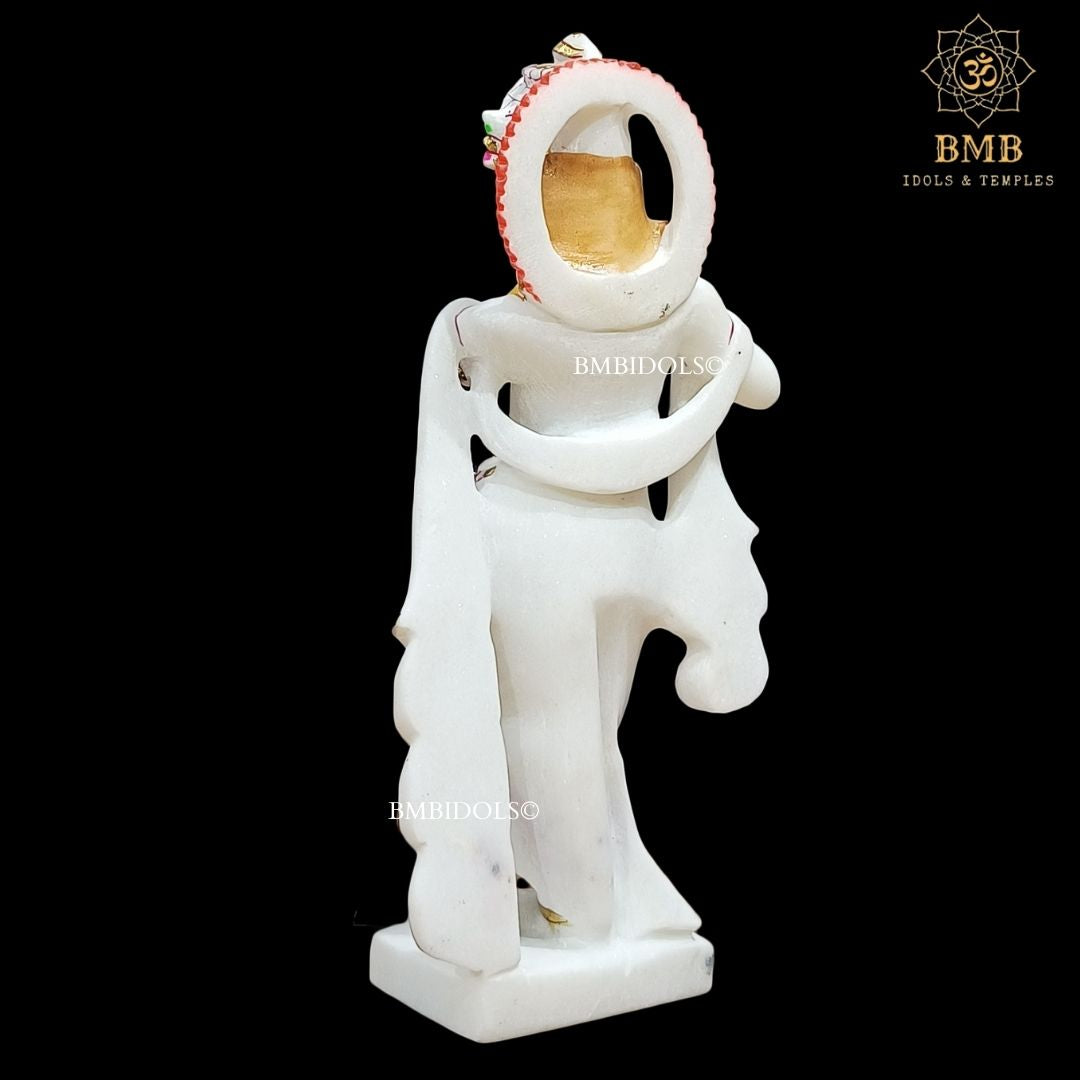 Marble Radha Krishna Statue for Home and Temples in 12inches