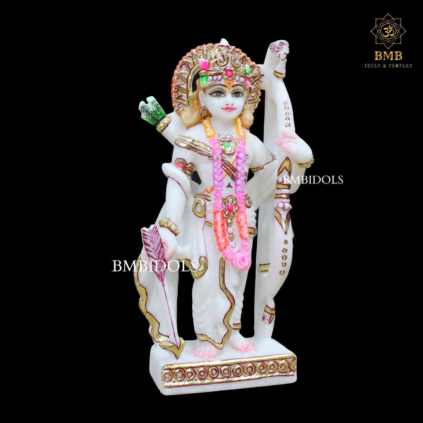 Small Marble Ram Darbar Statue made in 9inches for Homes