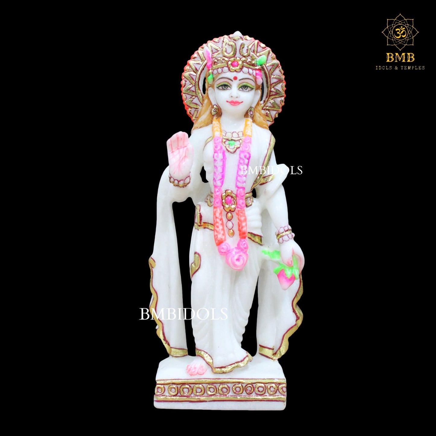 Small Marble Ram Darbar Statue made in 9inches for Homes