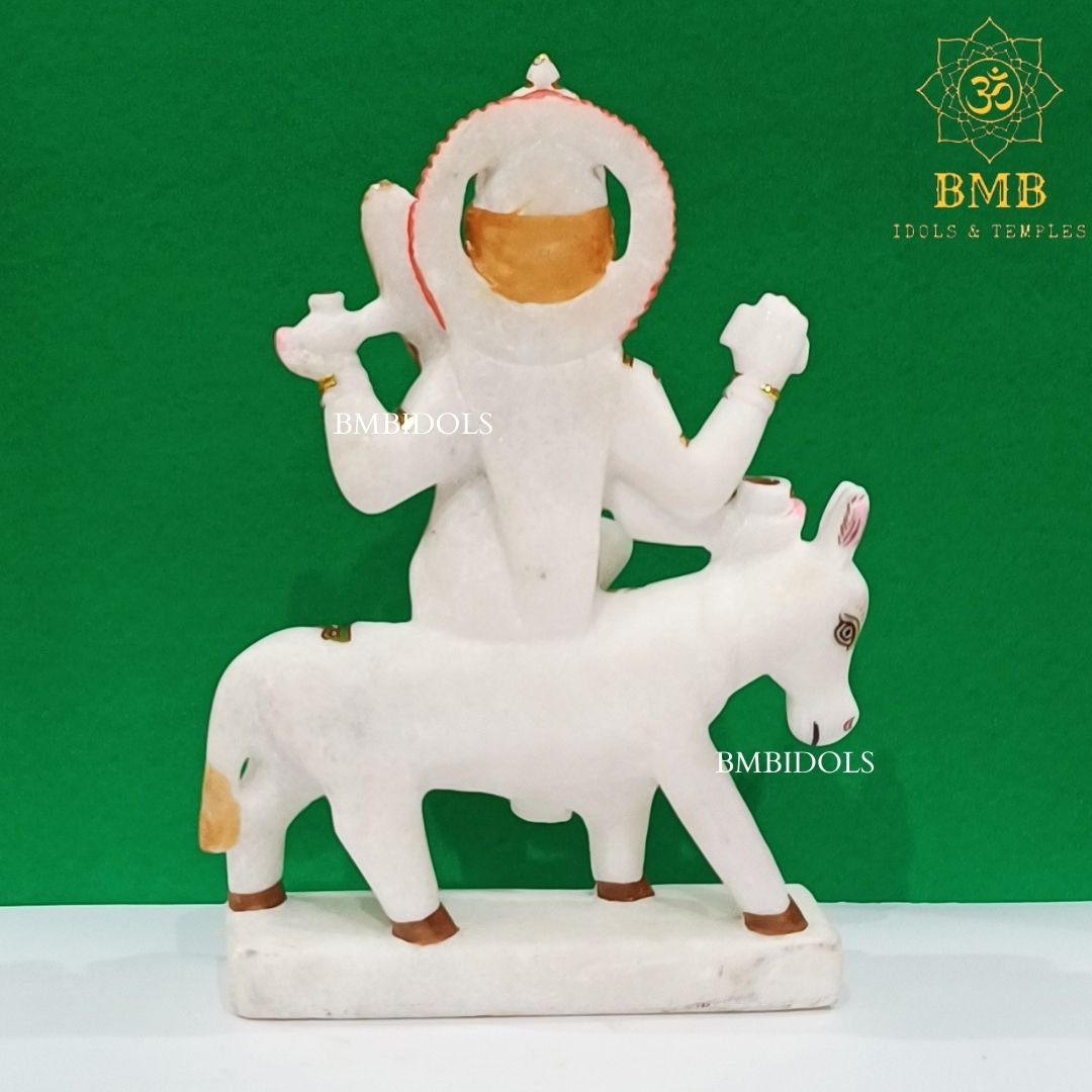 Marble Shitala Mata Murti made in Makrana Marble in 15inches