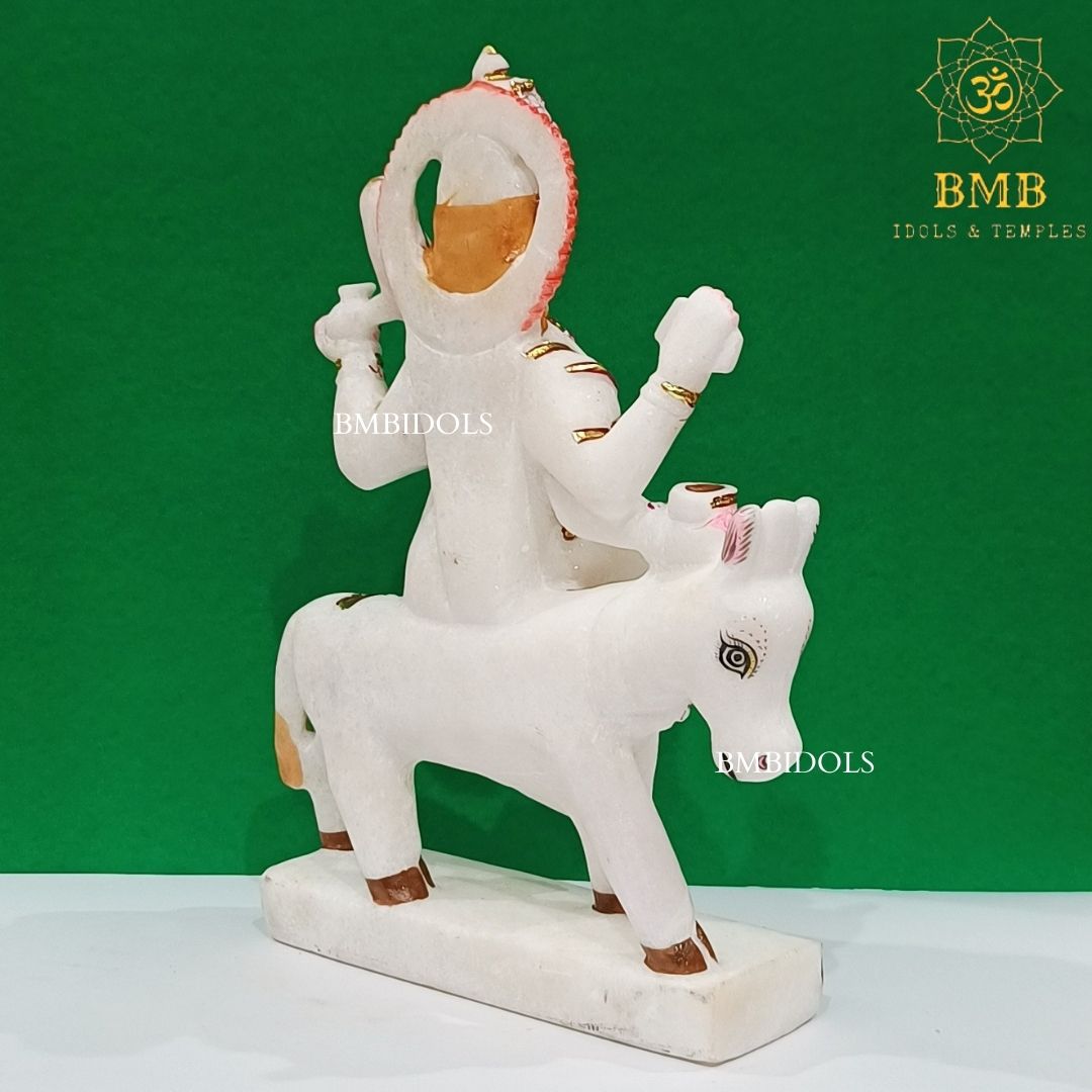 Marble Shitala Mata Murti made in Makrana Marble in 15inches