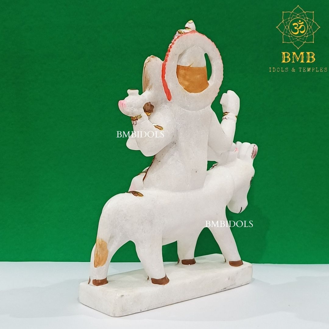 Marble Shitala Mata Murti made in Makrana Marble in 15inches