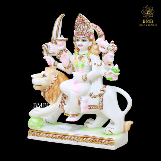 Durga Marble Statue