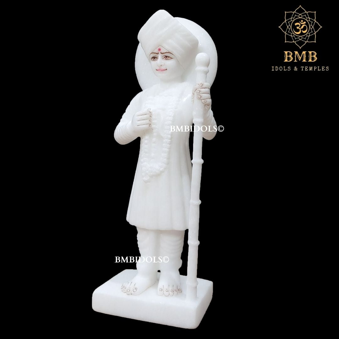 Marble Jalaram Bapa Statue in Standing Posture Murti in 12inches