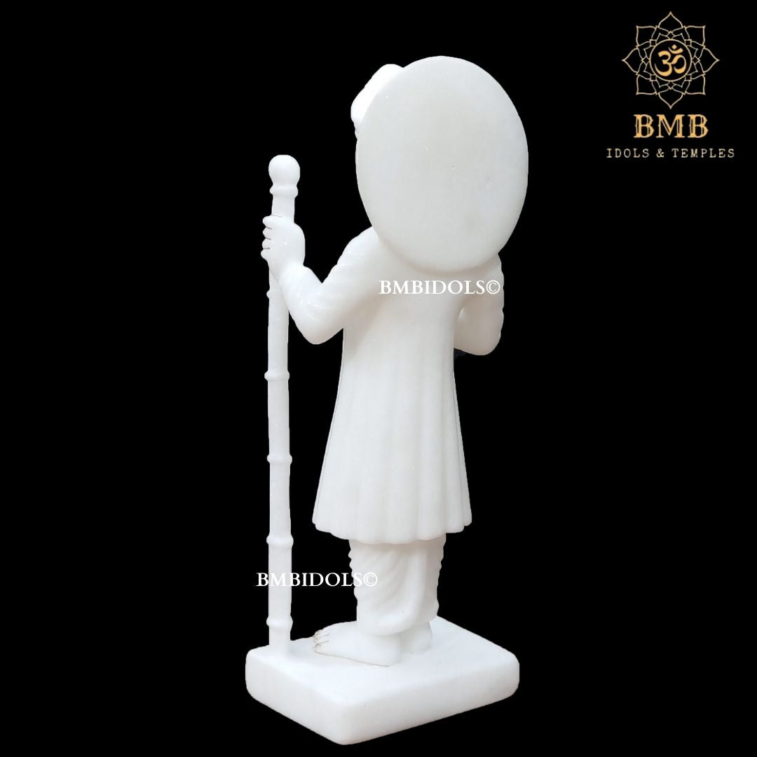 Marble Jalaram Bapa Statue in Standing Posture Murti in 12inches