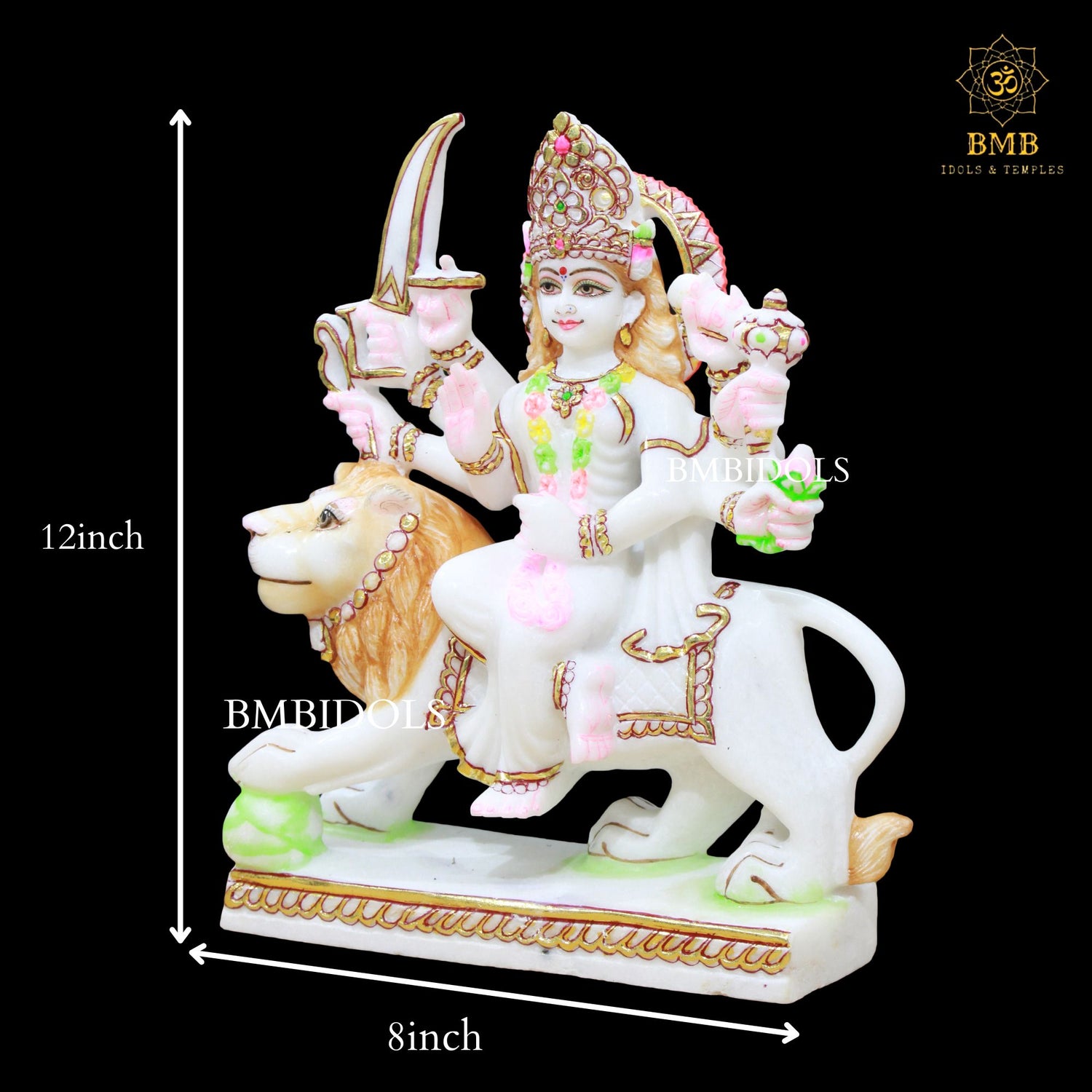 12inch Marble Durga Statue