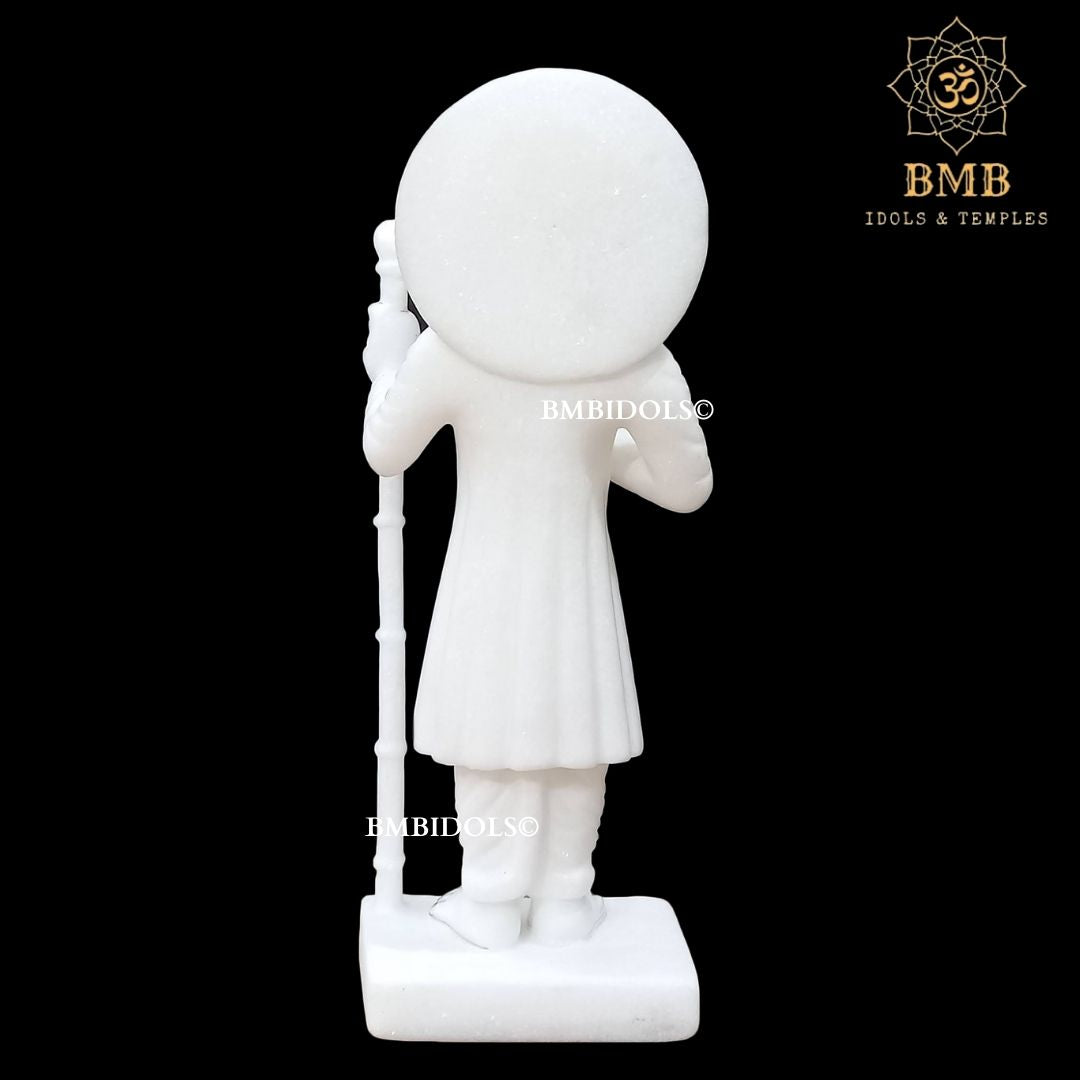 Marble Jalaram Bapa Statue in Standing Posture Murti in 12inches