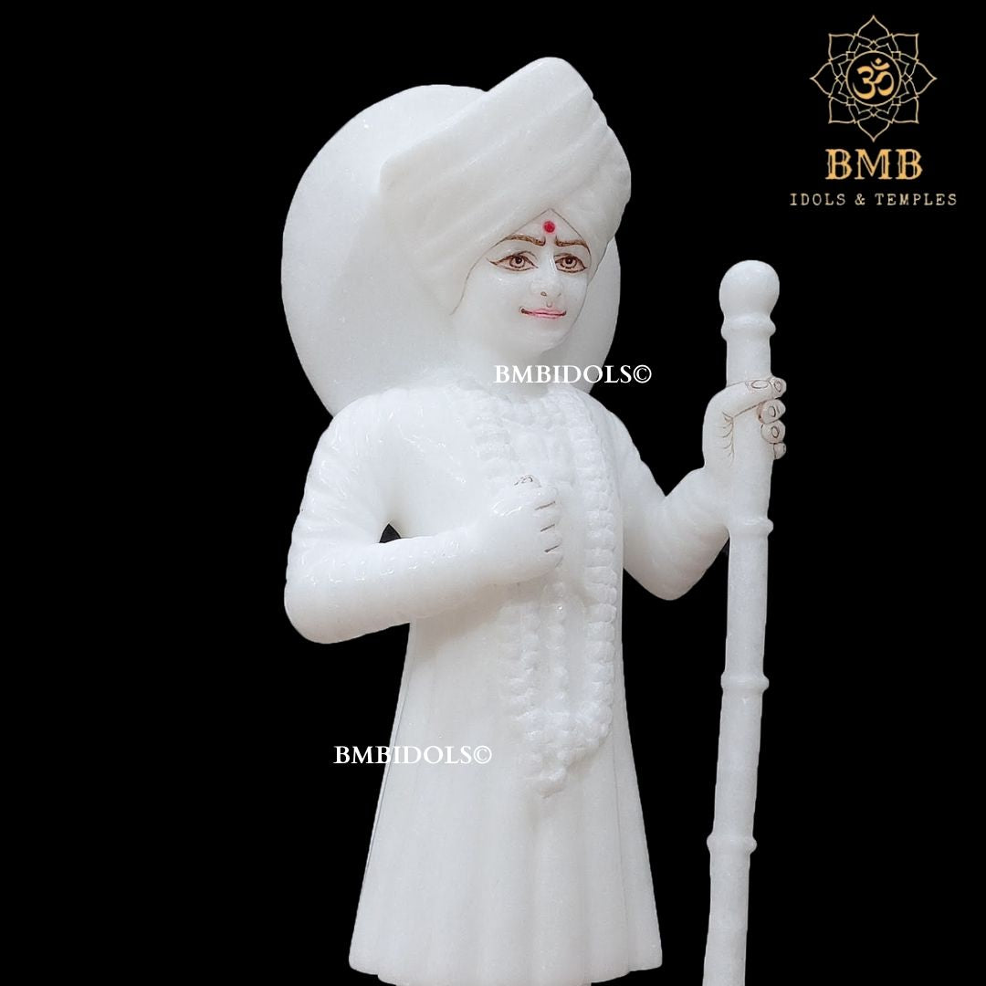 Marble Jalaram Bapa Statue in Standing Posture Murti in 12inches