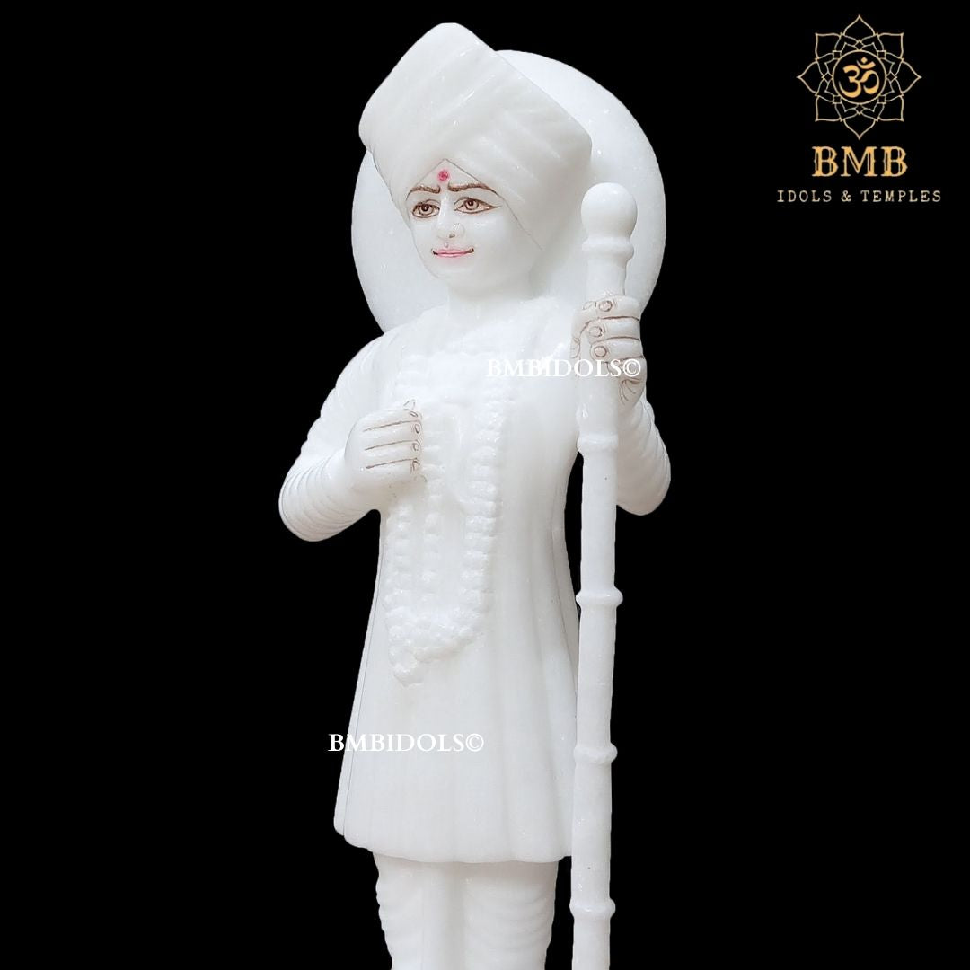 Marble Jalaram Bapa Statue in Standing Posture Murti in 12inches