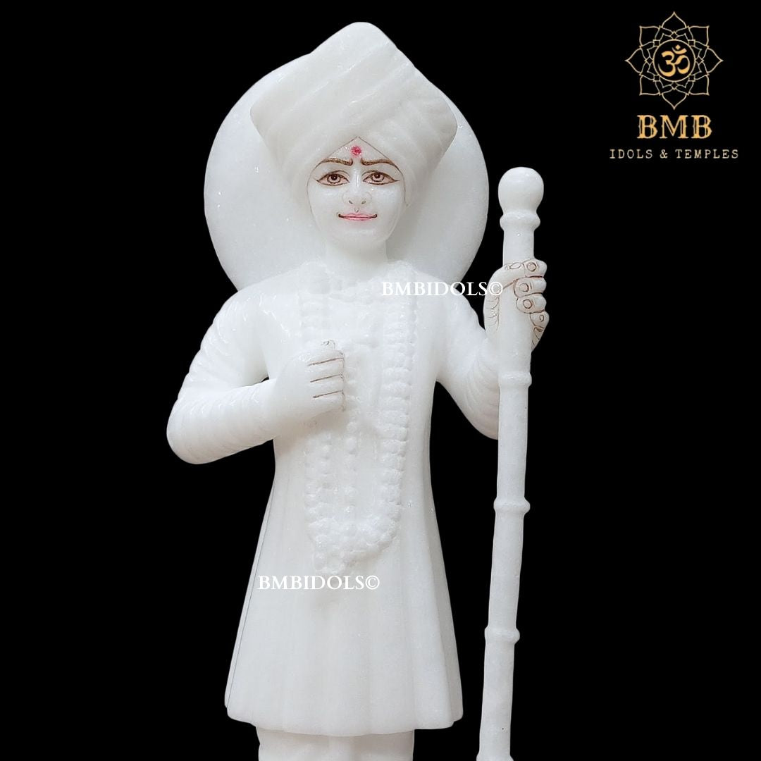 Marble Jalaram Bapa Statue in Standing Posture Murti in 12inches