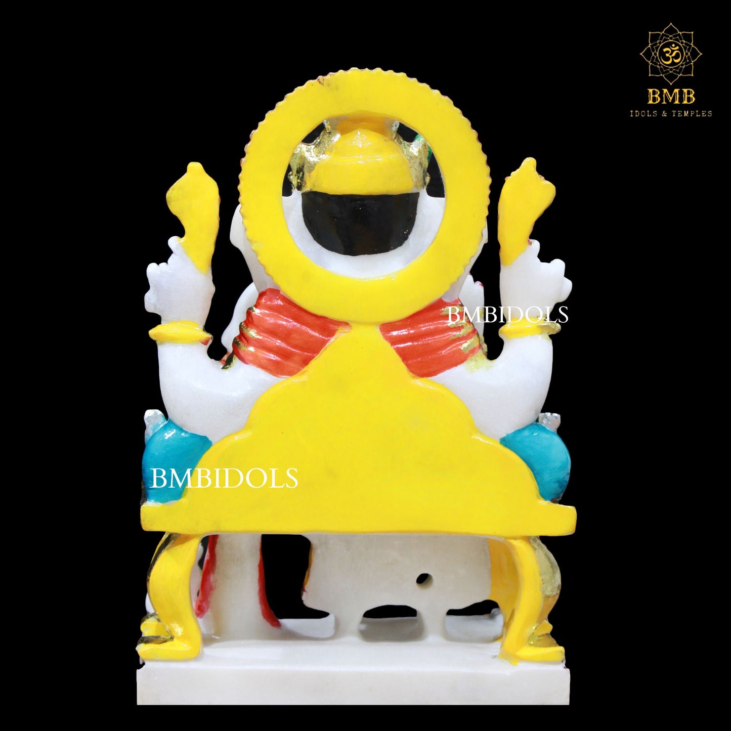 Ganesh Marble Murti made in Makrana Marble in 12inches