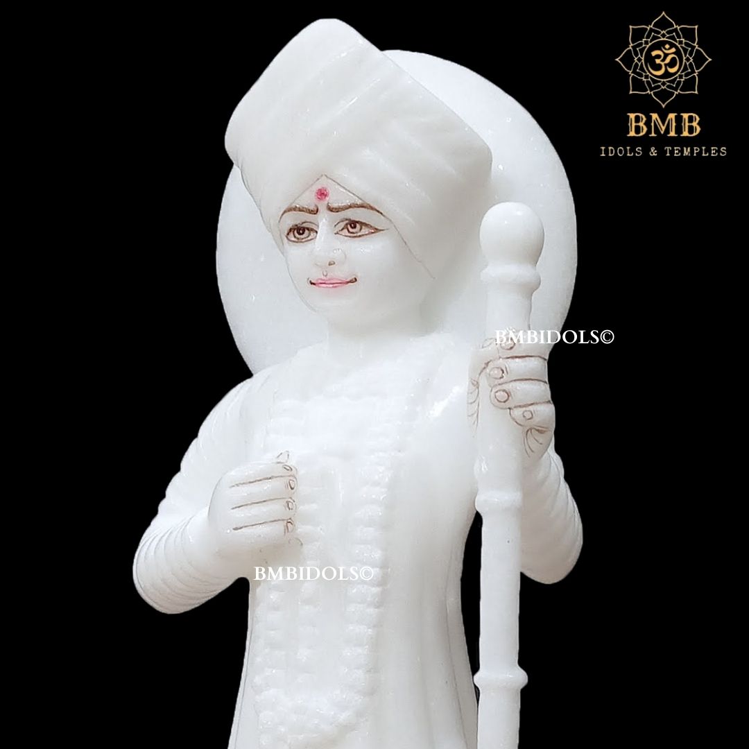 Marble Jalaram Bapa Statue in Standing Posture Murti in 12inches