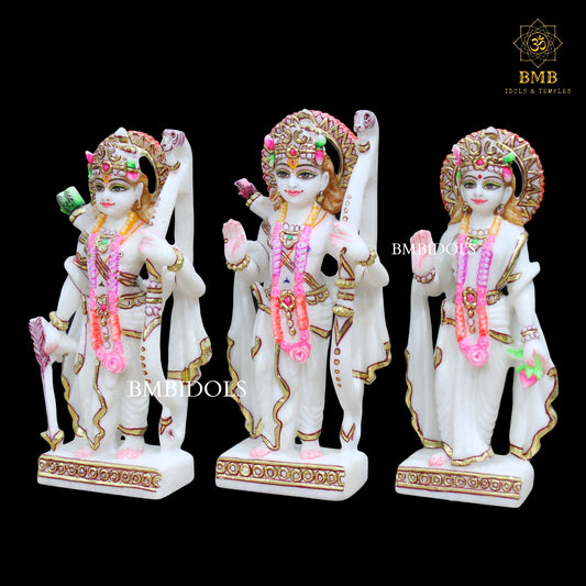 Small Marble Ram Darbar Statue made in 9inches for Homes