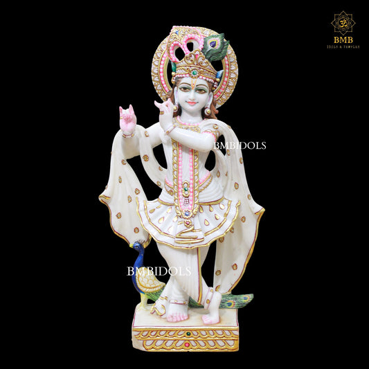 Marble Krishna Statue 