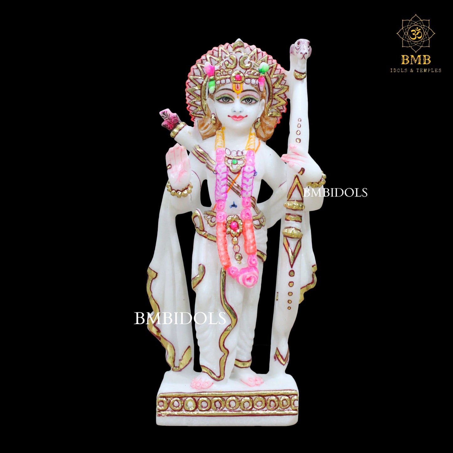 Small Marble Ram Darbar Statue made in 9inches for Homes