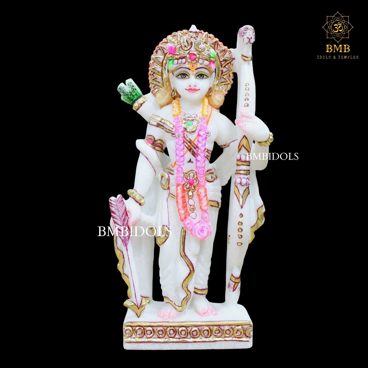 Small Marble Ram Darbar Statue made in 9inches for Homes