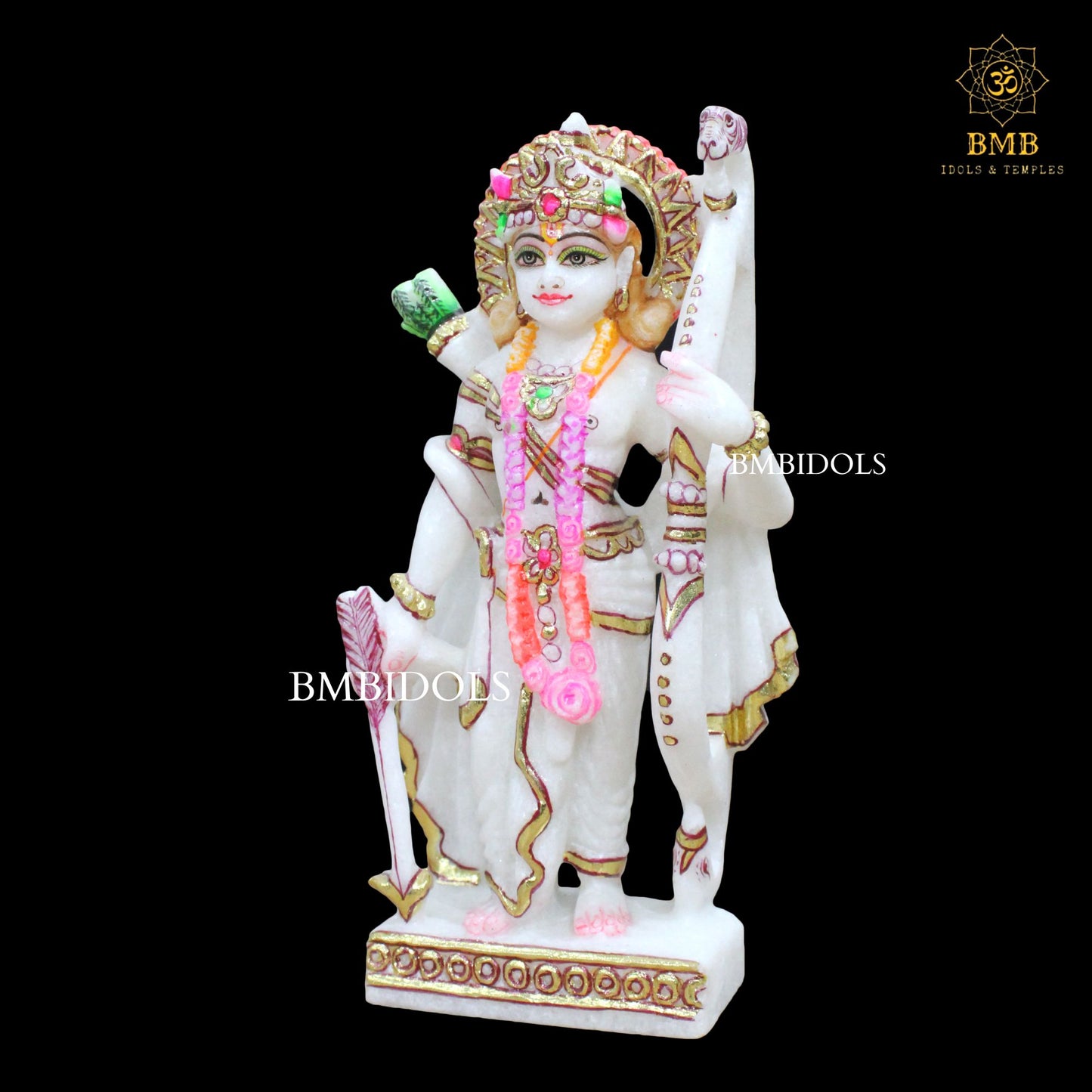 Small Marble Ram Darbar Statue made in 9inches for Homes