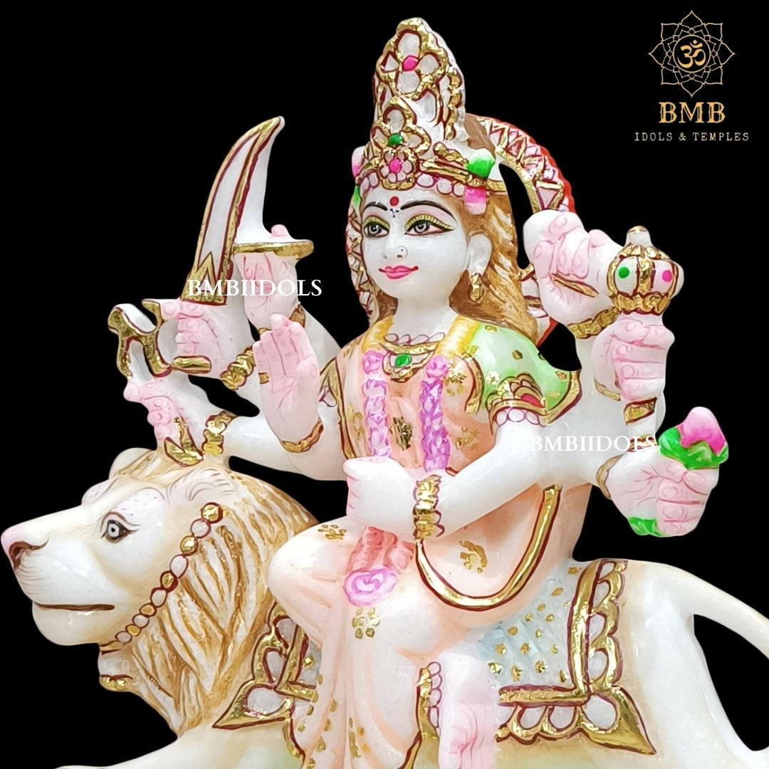 Durga marble murti