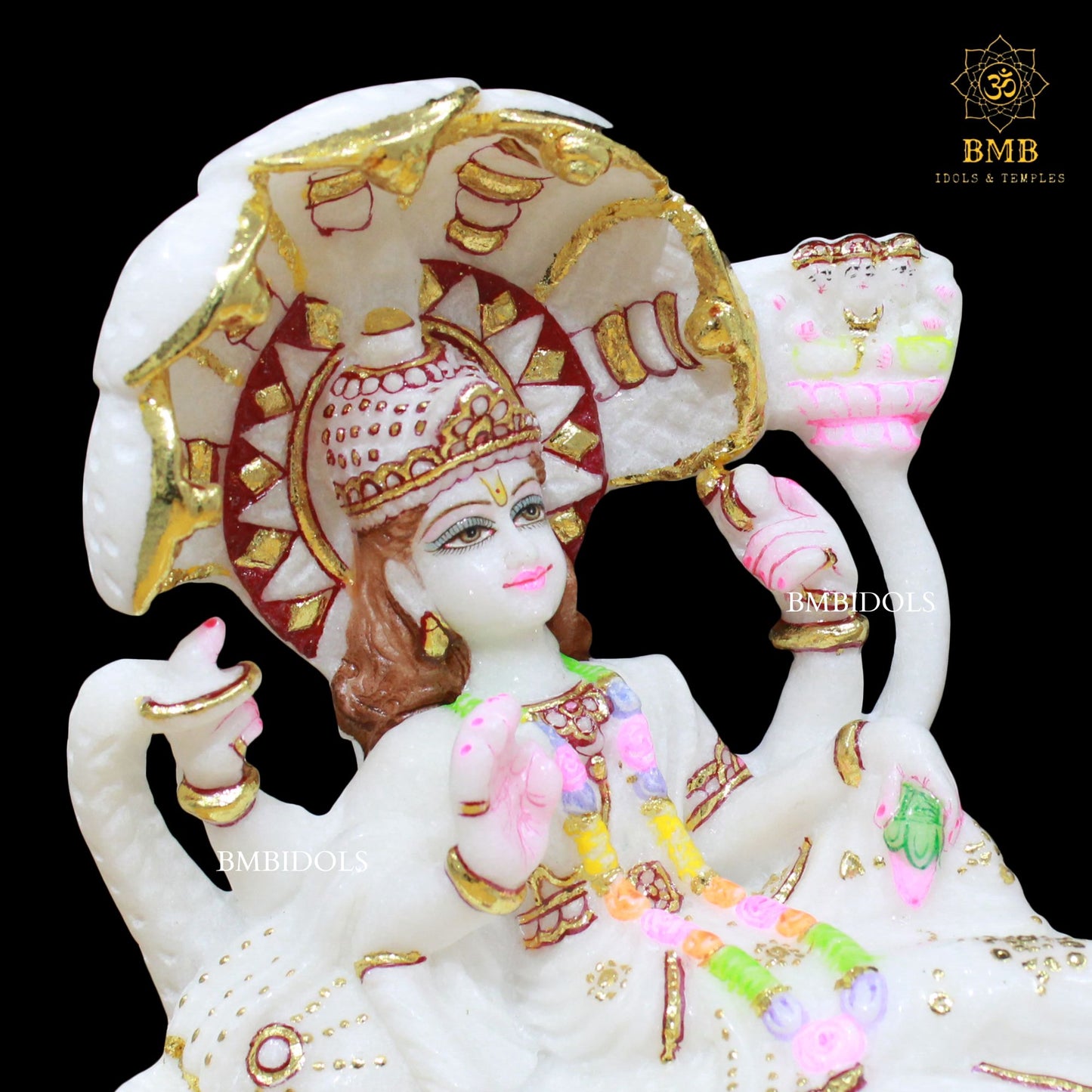 Marble Sheshsaiyaan Lakshmi Narayan Statue made in 11inches