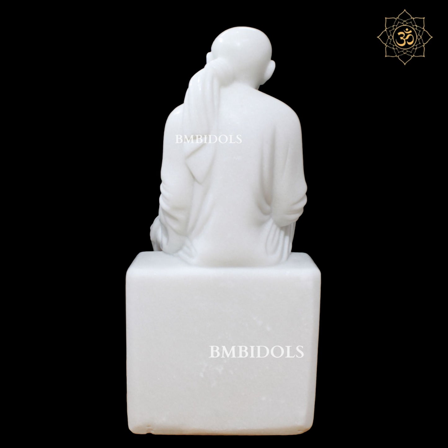 2feet White Marble Shridi Sai Baba Murti for Homes and Temples