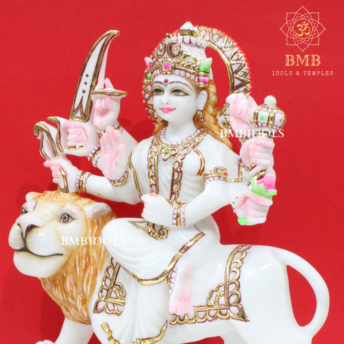 Marble Durga Mata Statue 