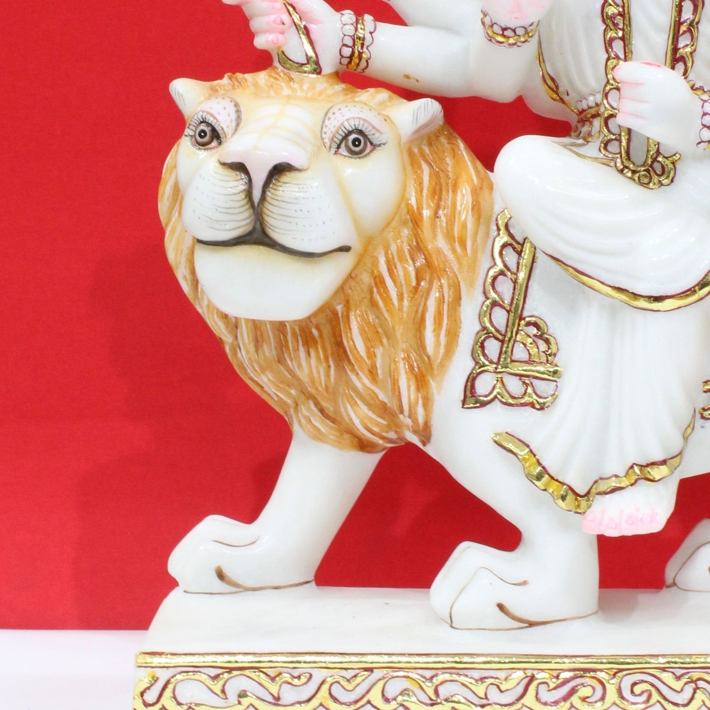 Marble Durga Mata Murti made in Makrana Marble in 15inches
